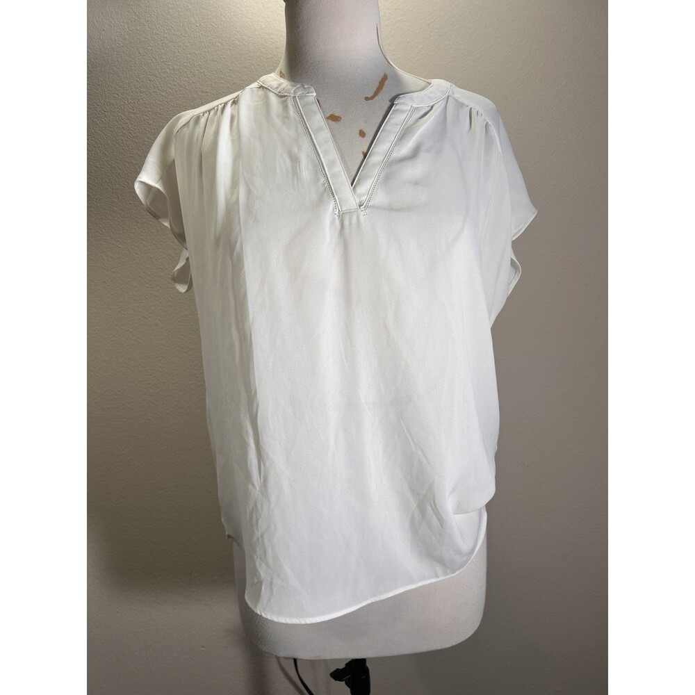 Banana Republic Blouse Size S Women's Modern Semi-Sheer City Chic Old Money Top